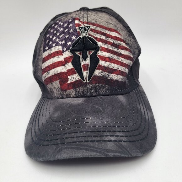 Kryptek Tactical Hat Cap Strapback American Flag Spartan Helmet Mens - Picture 1 of 9